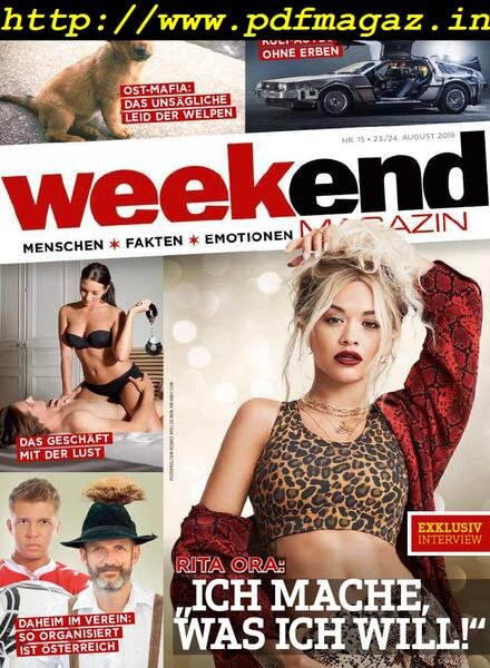 Weekend Magazin – 22 August 2019 Cover