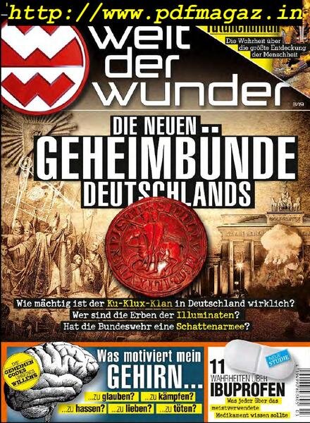 Welt der Wunder – Nr.3, 2019 Cover