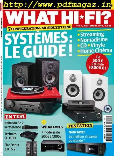 What Hi-Fi France – septembre 2019 Cover