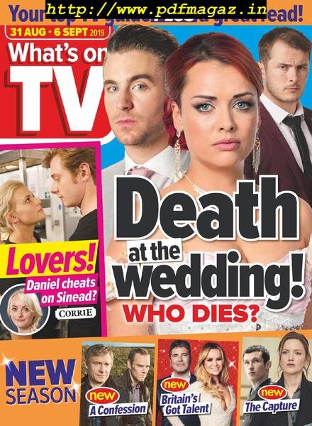 What’s on TV – 31 August 2019 Cover