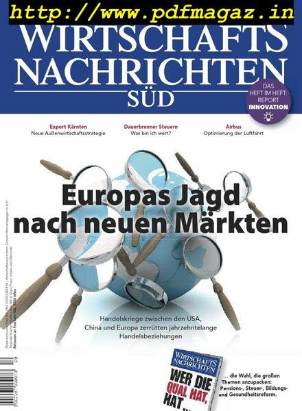 Wirtschaftsnachrichten Sud – September 2019 Cover