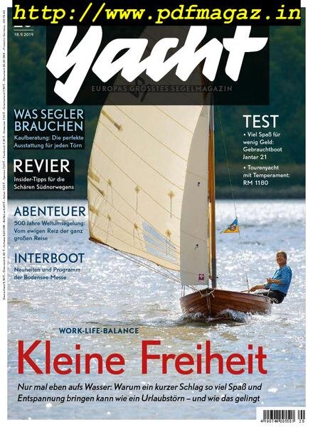 Yacht Germany – 18 September 2019 Cover