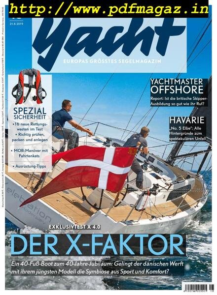 Yacht Germany – 21 August 2019 Cover