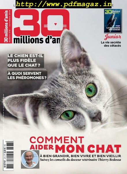 30 Millions d’Amis – novembre 2019 Cover