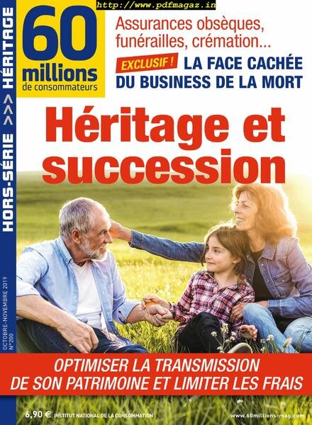 60 Millions de Consommateurs – Hors-Serie – Octobre-Novembre 2019 Cover