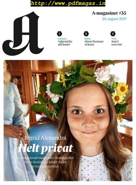 A-Magasinet – 30 august 2019 Cover