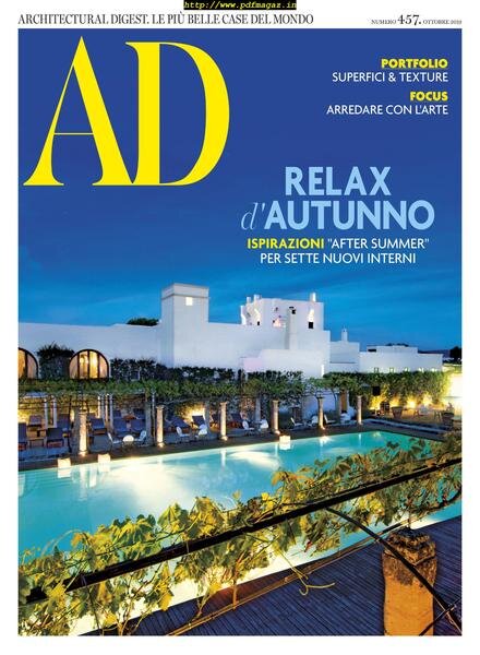 AD Architectural Digest Italia – October 2019 Cover