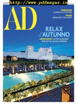 AD Architectural Digest Italia – Ottobre 2019