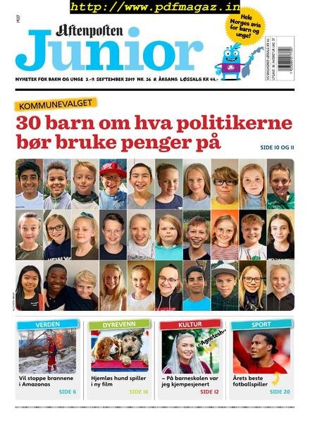 Aftenposten Junior – 03 september 2019 Cover