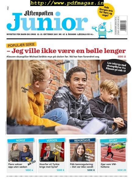 Aftenposten Junior – 15 oktober 2019 Cover