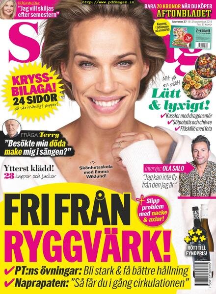 Aftonbladet SOndag – 15 september 2019 Cover