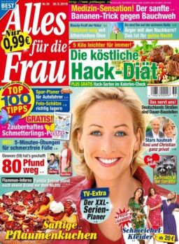 Alles fur die Frau – 30 August 2019