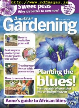 Amateur Gardening – 12 October 2019