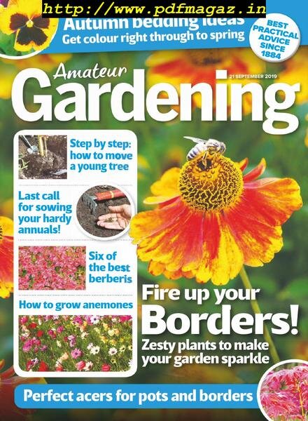 Amateur Gardening – 21 September 2019 Cover