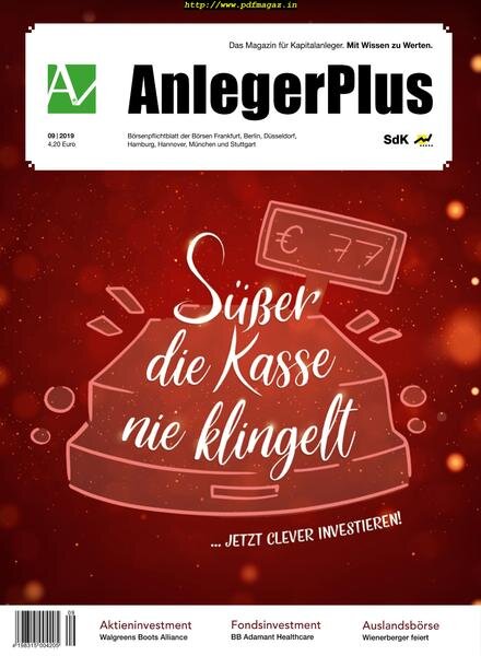 AnlegerPlus – Oktober 2019 Cover