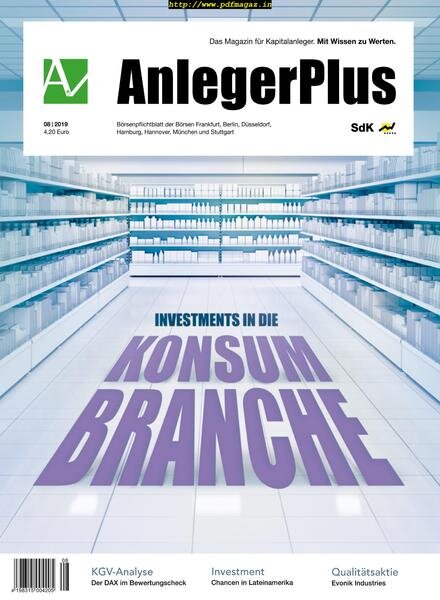 AnlegerPlus – September 2019 Cover