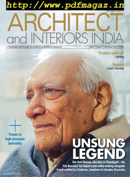 Architect and Interiors India – October 2019 Cover