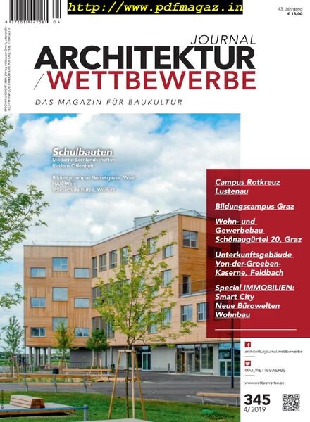Architekturjournal Wettbewerbe – Nr 345, 2019 Cover