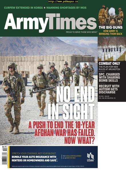 Army Times – October 2019 Cover