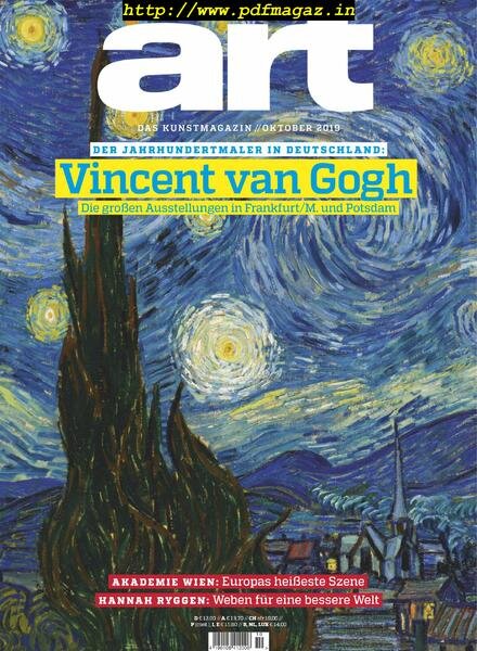 Art Magazin – Oktober 2019 Cover