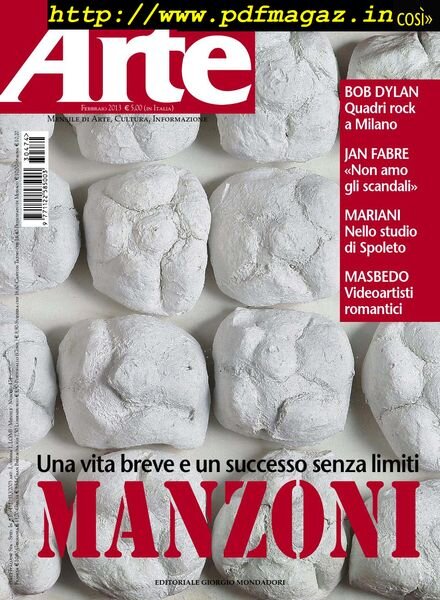 Arte – Febbraio 2013 Cover