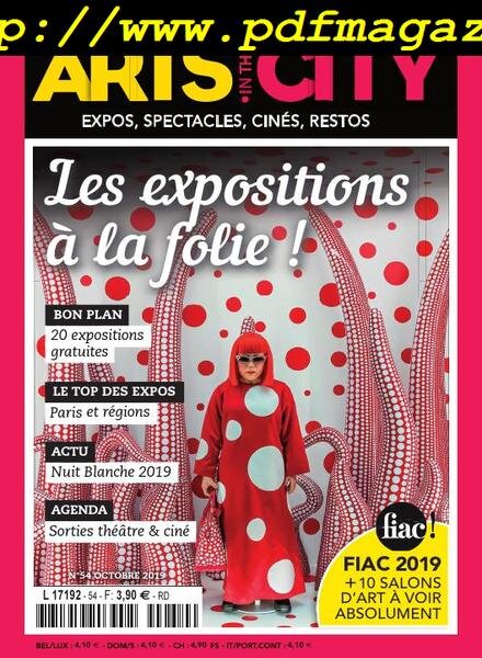 Arts in the City – octobre 2019 Cover