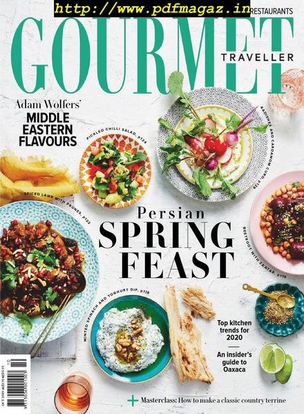 Australian Gourmet Traveller – October 2019 Cover