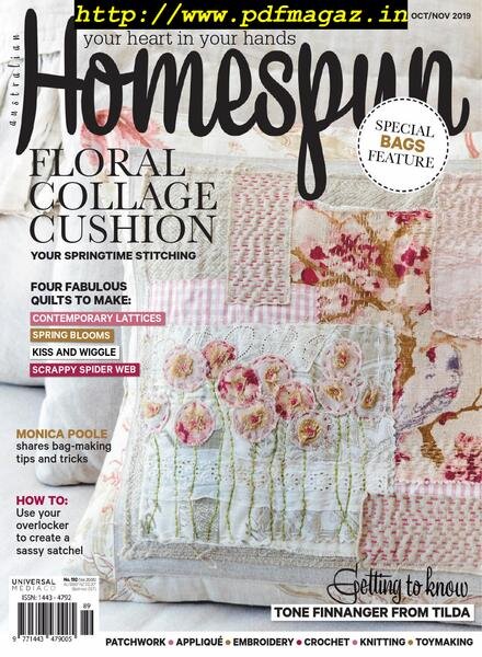 Australian Homespun – October 2019 Cover