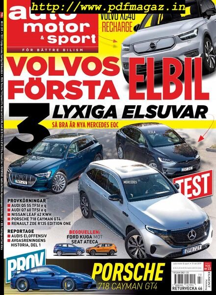 Auto Motor & Sport Sverige – 31 oktober 2019 Cover
