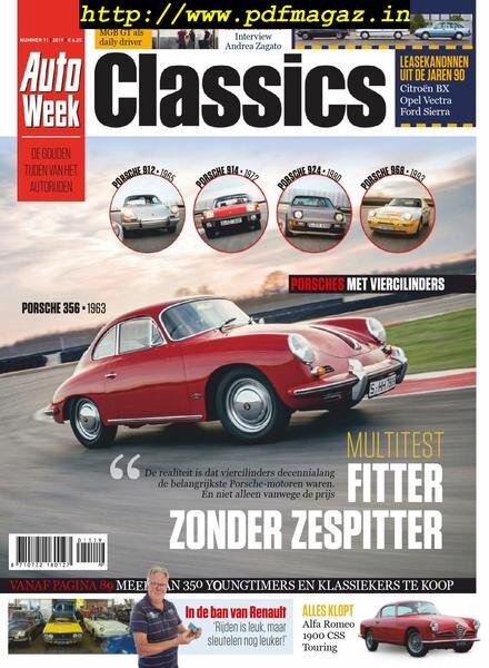 AutoWeek Classics Netherlands – november 2019 Cover