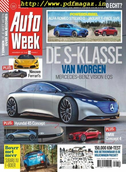 AutoWeek Netherlands – 18 september 2019 Cover