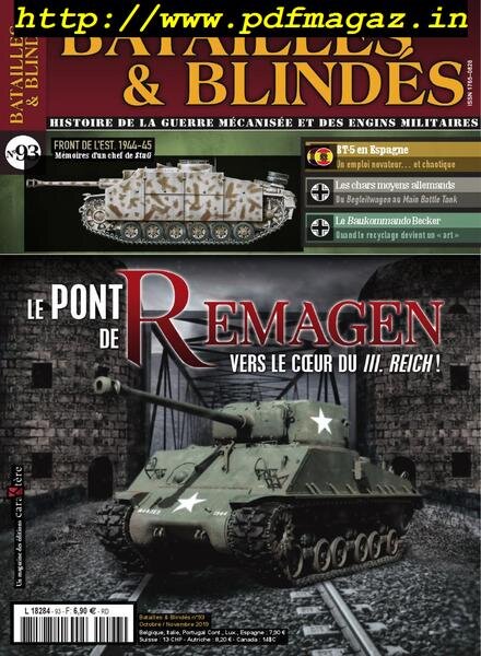 Batailles & Blindes – septembre-octobre 2019 Cover