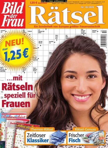 Bild der Frau Ratsel – Oktober 2019 Cover