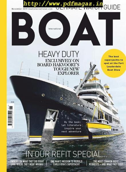 Boat International – November 2019 Cover