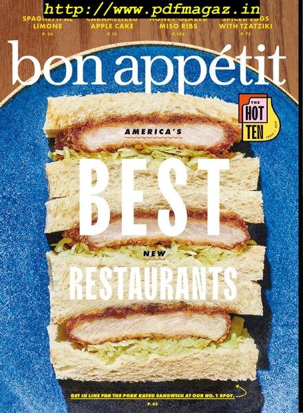 Bon Appetit – October 2019 Cover