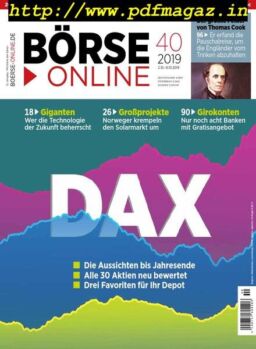 BOrse Online – 02 Oktober 2019