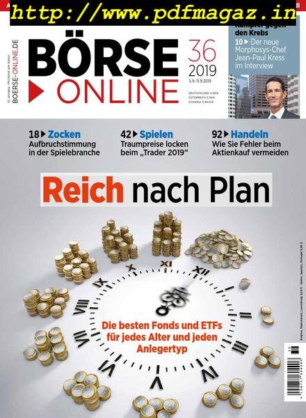 BOrse Online – 05 September 2019 Cover