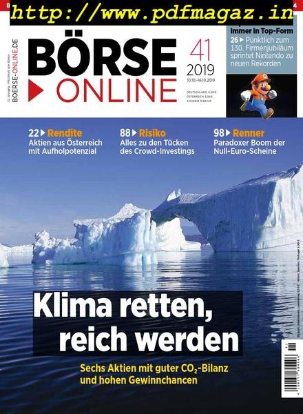 BOrse Online – 10 Oktober 2019 Cover