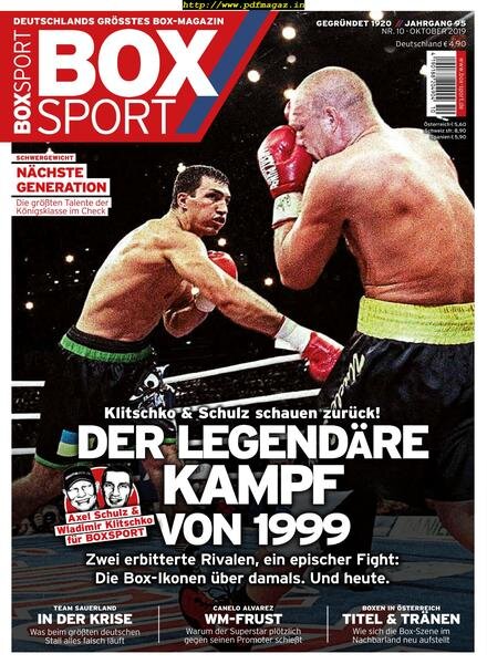 BoxSport – November 2019 Cover