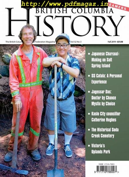 British Columbia History – September 2019 Cover