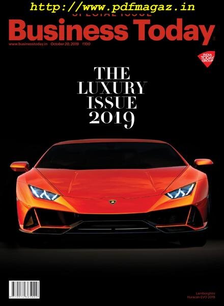 Business Today – October 20, 2019 Cover