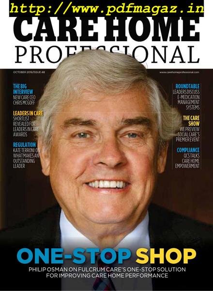 Care Home Professional – October 2019 Cover