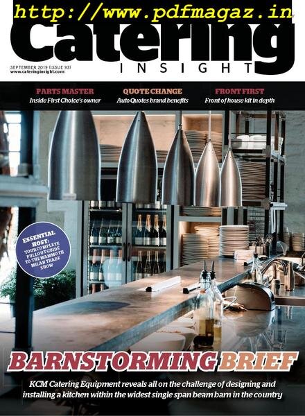 Catering Insight – September 2019 Cover