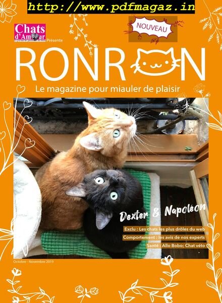 Chats d’Amour – octobre 2019 Cover