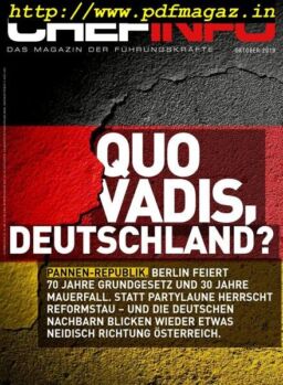 Chefinfo – Oktober 2019
