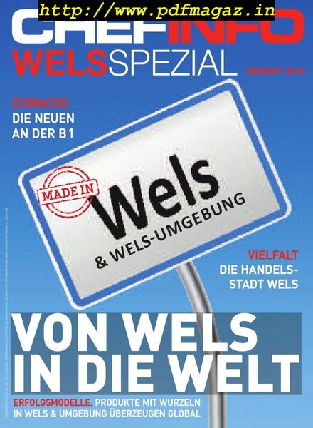 Chefinfo Wels Spezial – Oktober 2019 Cover