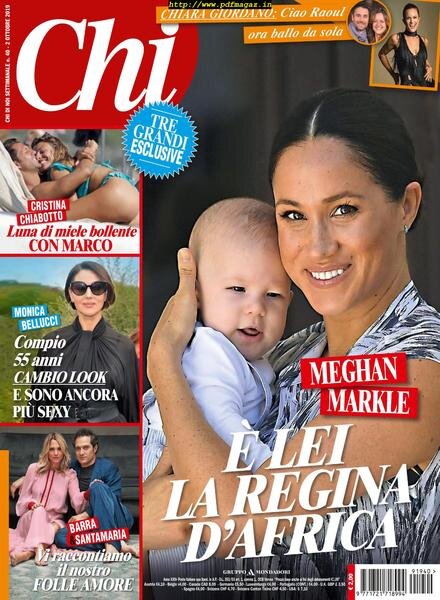 Chi – 02 ottobre 2019 Cover