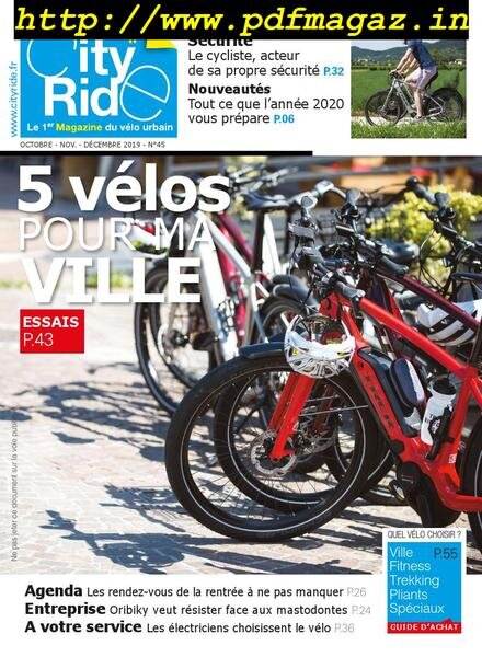 City Ride – octobre 2019 Cover