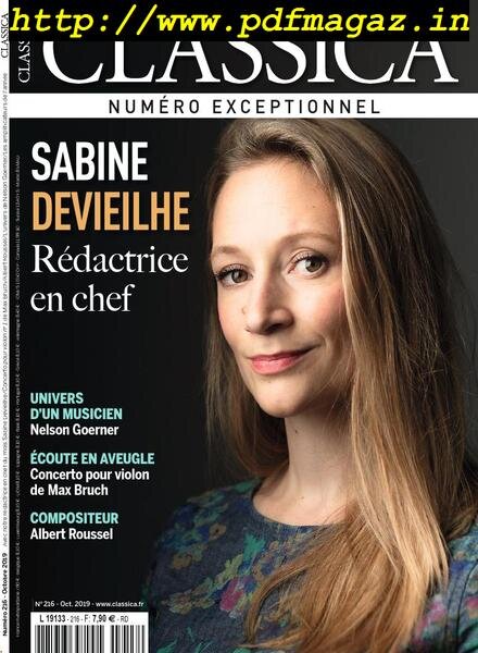 Classica – octobre 2019 Cover