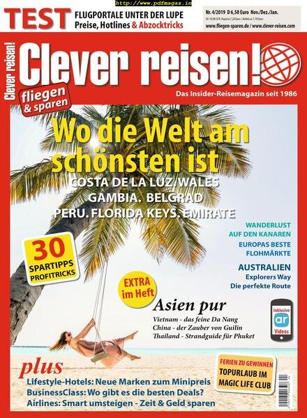 Clever Reisen – November 2019 Cover